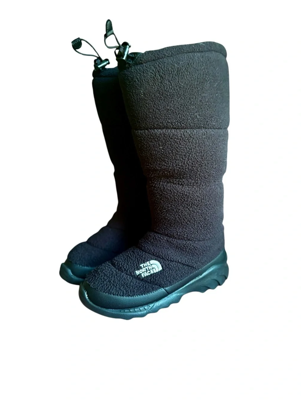 The North Face Heat Seeker Boots Womens Size 7 Black Fleece 200 Gram Insulation.